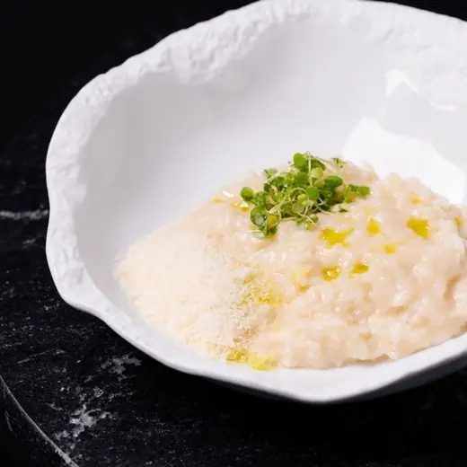 Risotto Bianco z ryżem Carnaroli i serem Parmigiano Reggiano