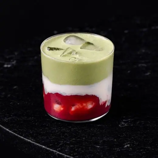 Strawberry  Matcha Latte ICED